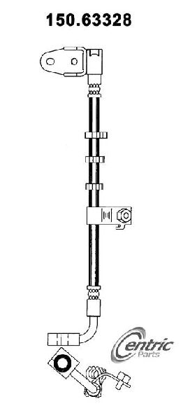 1995-1999 Dodge Neon Brake Hydraulic Hose - Rear Left (Centric)