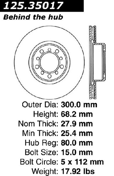 1988-1991 Mercedes-Benz 300SE Disc Brake Rotor - Front (Centric)