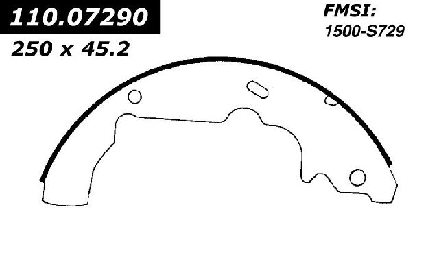 1998-2003 Toyota Sienna Drum Brake Shoe - Rear (Centric)