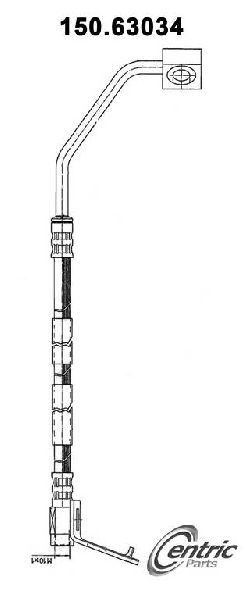 1993-2004 Dodge Intrepid Brake Hydraulic Hose - Front Right (Centric)