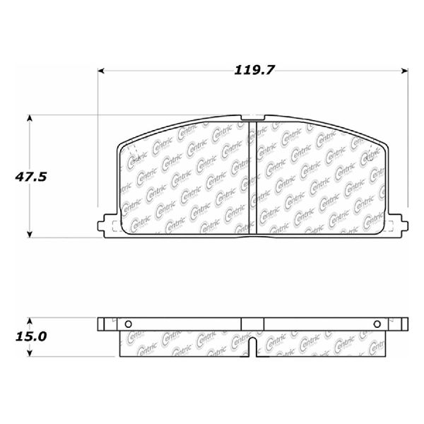 1992-1999 Toyota Paseo Disc Brake Pad Set - Front (Centric)