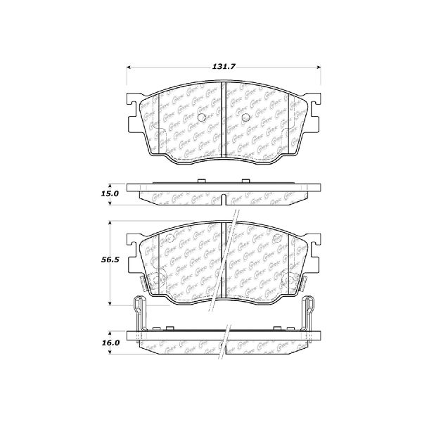 2003 Mazda Protege Disc Brake Pad Set - Front (Centric)