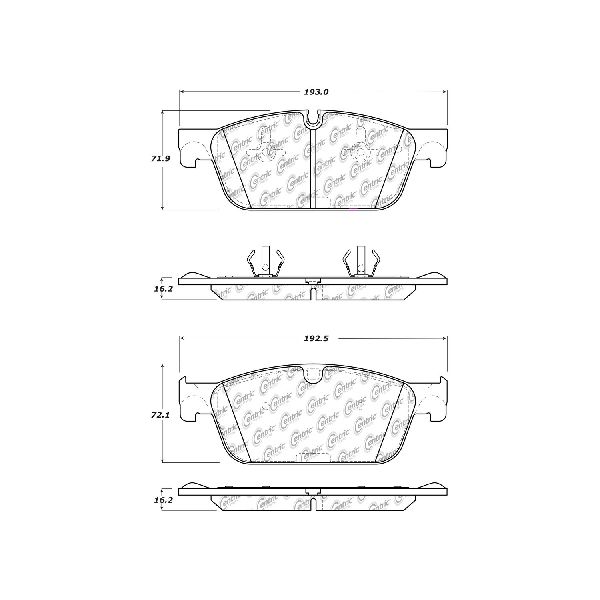 2013-2016 Mercedes-Benz GL550 Disc Brake Pad Set - Front (Centric)