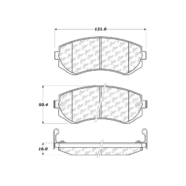 1989-1996 Nissan 240SX Disc Brake Pad Set - Front (Centric)