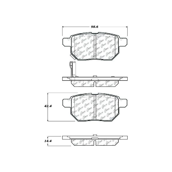 2011-2016 Scion tC Disc Brake Pad Set - Rear (Centric)