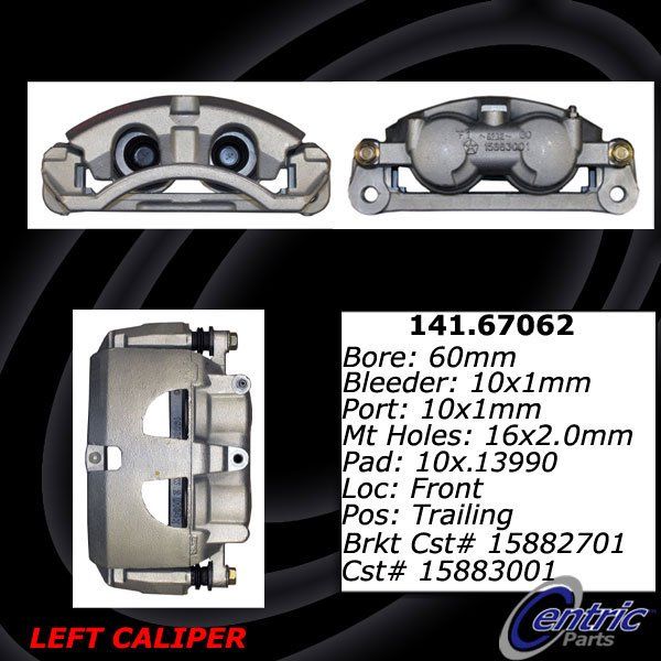 2009-2010 Dodge Ram 2500 Disc Brake Caliper - Front Left (Centric)