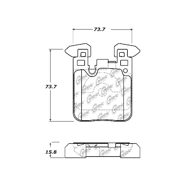 2015-2020 BMW M4 Disc Brake Pad Set - Rear (Centric)