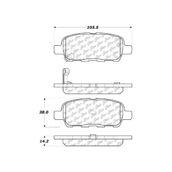 2004-2020 Nissan Maxima Disc Brake Pad Set - Rear (Centric)
