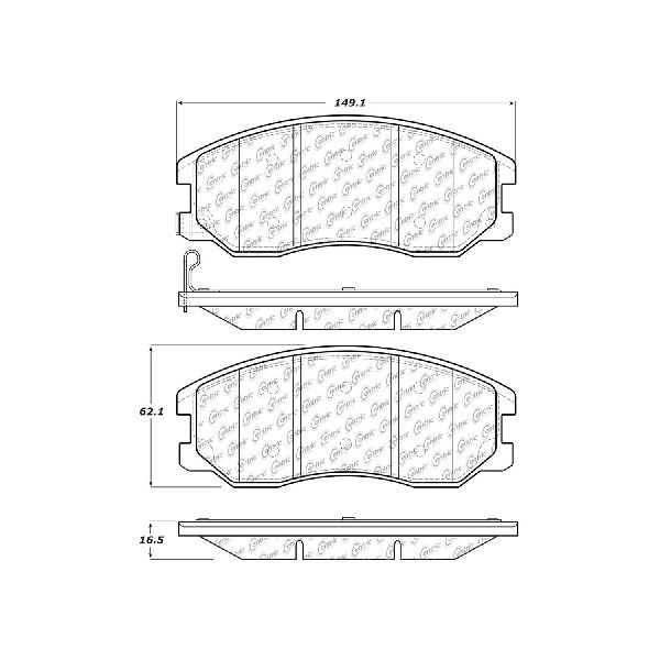 2007-2009 Chevrolet Equinox Disc Brake Pad Set - Front (Centric)