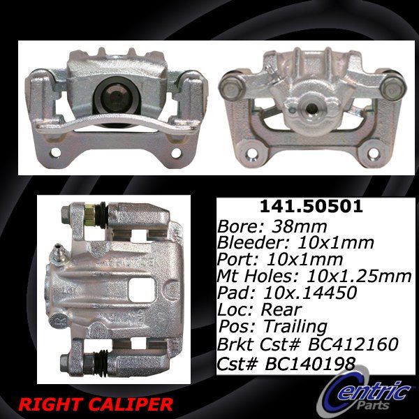 2012-2017 Hyundai Azera Disc Brake Caliper - Rear Right (Centric)