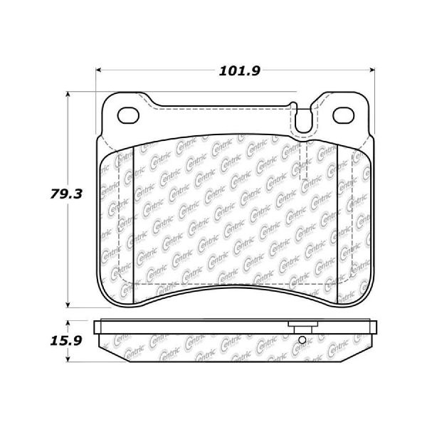 2008-2009 Mercedes-Benz CLK350 Disc Brake Pad Set - Front (Centric)