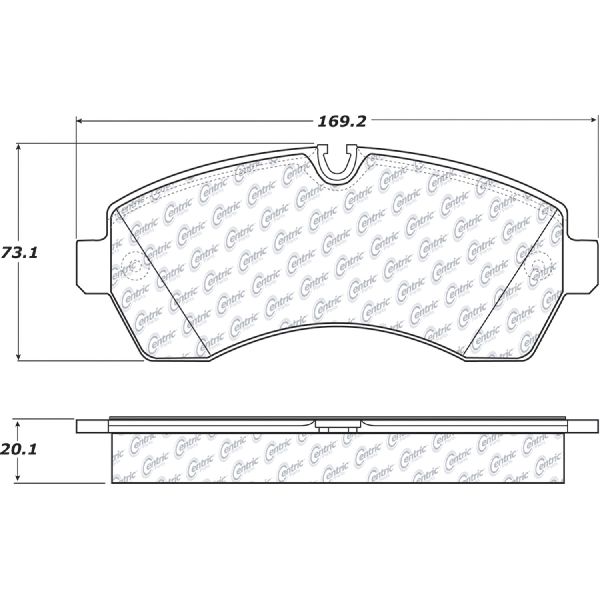 2010-2023 Mercedes-Benz Sprinter 3500 Disc Brake Pad Set - Front (Centric)