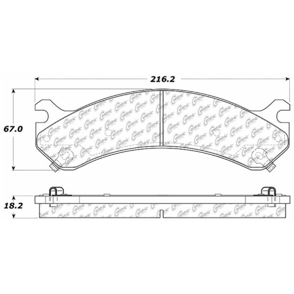 2003-2020 Chevrolet Express 3500 Disc Brake Pad Set - Front (Centric)