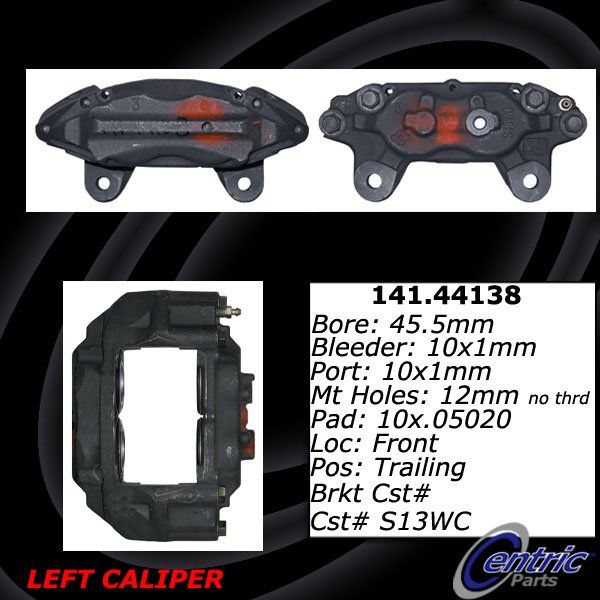 1993-1997 Toyota Land Cruiser Disc Brake Caliper - Front Left (Centric)