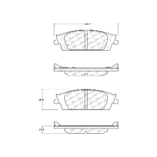 2015-2020 Chevrolet Suburban Disc Brake Pad Set - Rear (Centric)