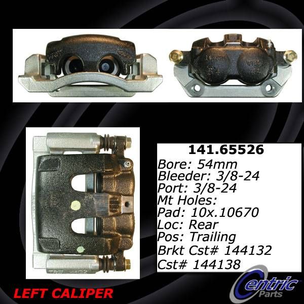 2005-2012 Ford F-350 Super Duty Disc Brake Caliper - Rear Left or Rear Right (Centric)