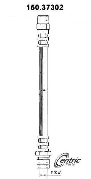1969-1983 Porsche 911 Brake Hydraulic Hose - Rear (Centric)