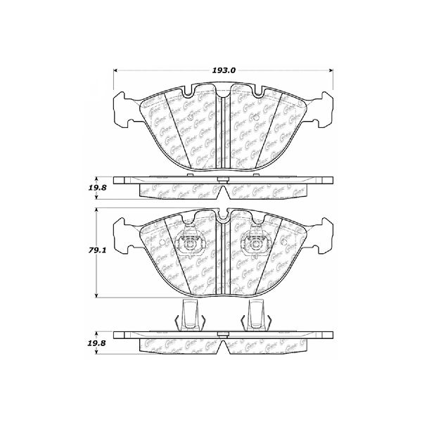2002-2006 BMW X5 Disc Brake Pad Set - Front (Centric)