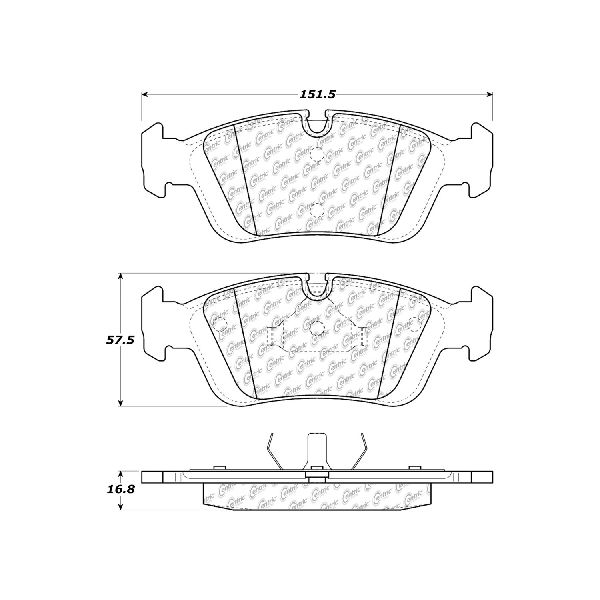 1992-1996 BMW 318is Disc Brake Pad Set - Front (Centric)