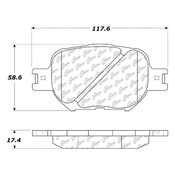 2005-2010 Scion tC Disc Brake Pad Set - Front (Centric)