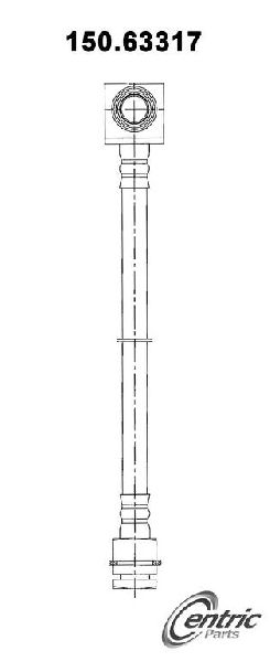 1989-1994 Dodge Shadow Brake Hydraulic Hose - Rear Lower (Centric)