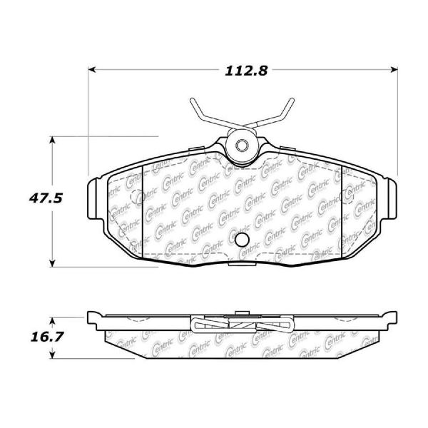 2007 GMC Sierra Disc Brake Pad Set - Front (Centric)