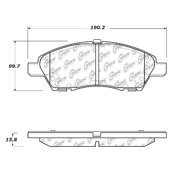 2014-2019 Nissan Versa Note Disc Brake Pad Set - Front (Centric)