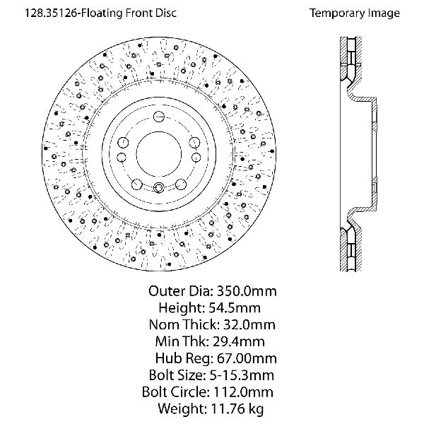 2012-2015 Mercedes-Benz ML350 Disc Brake Rotor - Front (Centric)
