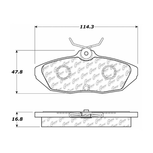 1993-1997 Mercury Cougar Disc Brake Pad Set - Rear (Centric)