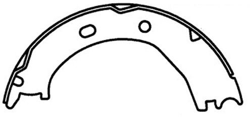 2003-2007 Dodge Durango Parking Brake Shoe - Rear (Centric)