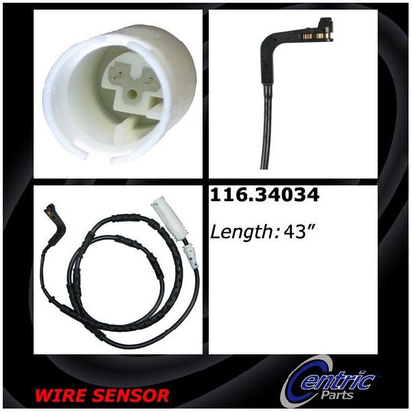 2007-2013 BMW 328i Disc Brake Pad Wear Sensor - Rear (Centric)