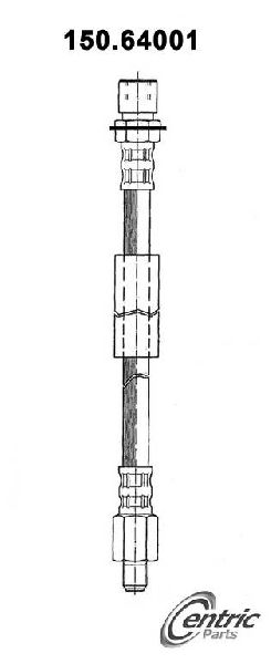 1965 Mercury Villager Brake Hydraulic Hose - Front (Centric)
