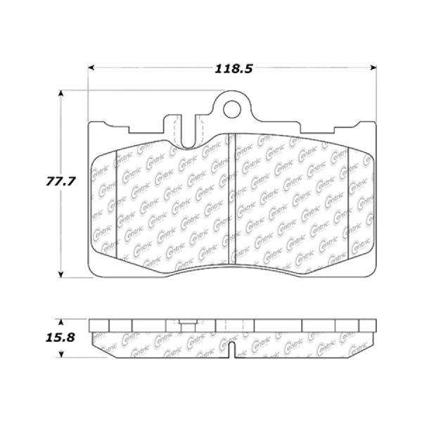 2001-2006 Lexus LS430 Disc Brake Pad Set - Front (Centric)