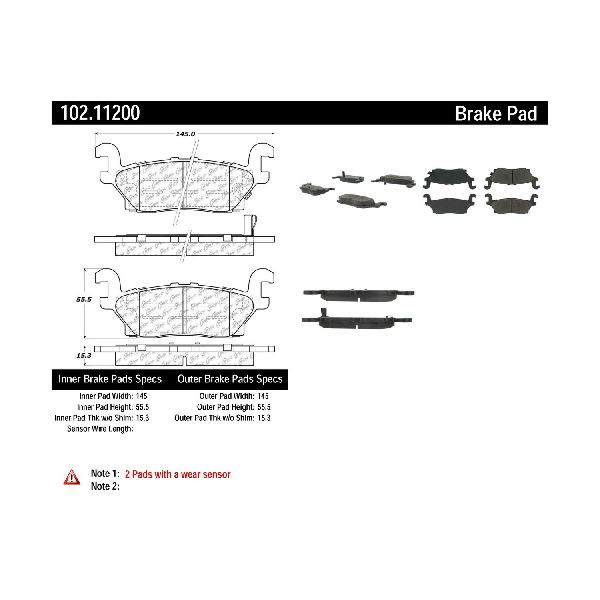 2009-2010 Hummer H3T Disc Brake Pad Set - Rear (Centric)