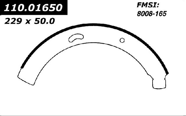 1955-1963 Volkswagen Transporter Drum Brake Shoe - Front (Centric)