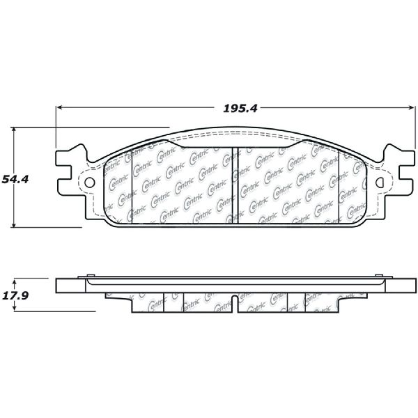 2009-2010 Ford Flex Disc Brake Pad Set - Front (Centric)