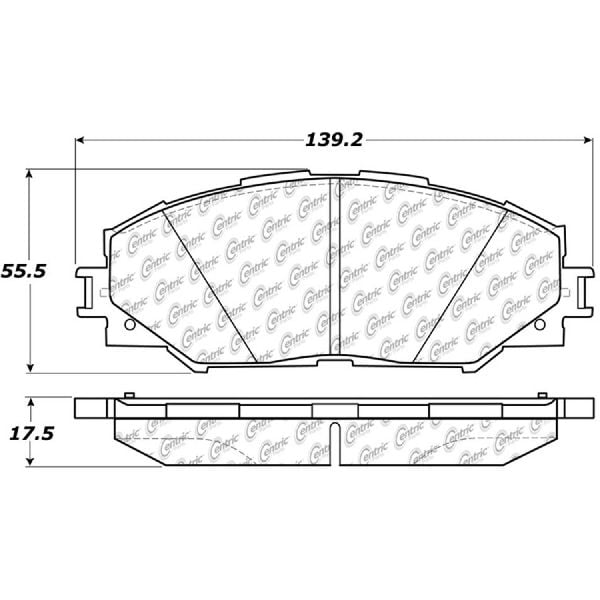 2008-2014 Scion xD Disc Brake Pad Set - Front (Centric)