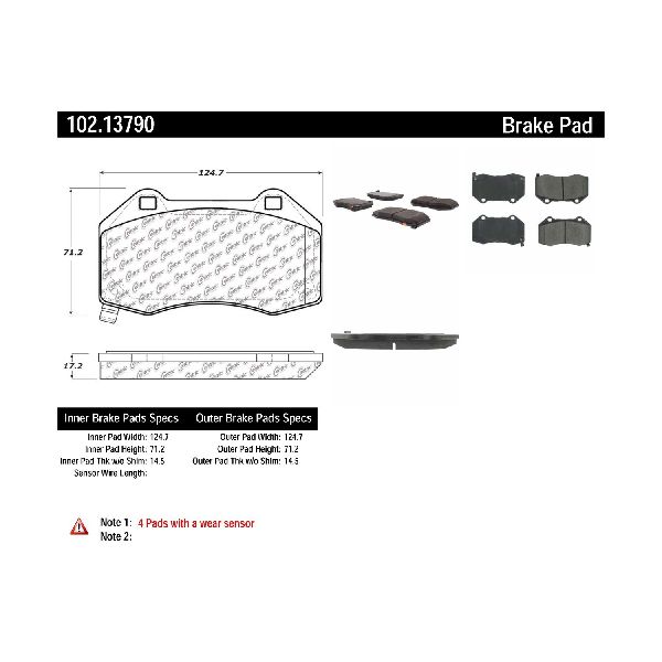 2007-2010 Chevrolet Cobalt Disc Brake Pad Set - Front (Centric)