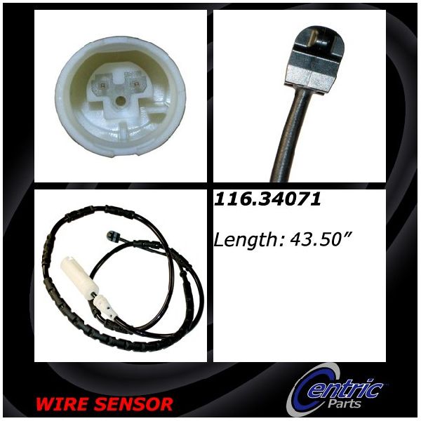 2011-2013 BMW 328i Disc Brake Pad Wear Sensor - Rear (Centric)