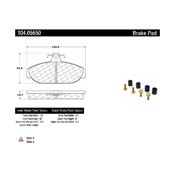 1987-1990 Volvo 780 Disc Brake Pad Set - Front (Centric)