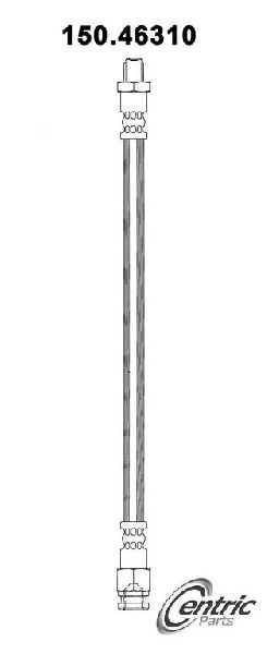 2005-2006 Mitsubishi Outlander Brake Hydraulic Hose - Rear Lower (Centric)