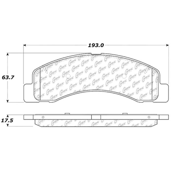1999-2004 Ford F-350 Super Duty Disc Brake Pad Set - Front (Centric)