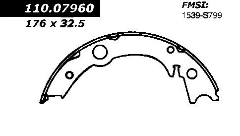 2005-2010 Scion tC Parking Brake Shoe - Rear (Centric)