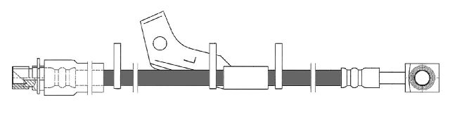2010-2016 Chevrolet Equinox Brake Hydraulic Hose - Front Left (Centric)