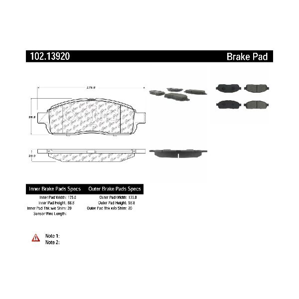 2009 Ford F-150 Disc Brake Pad Set - Front (Centric)