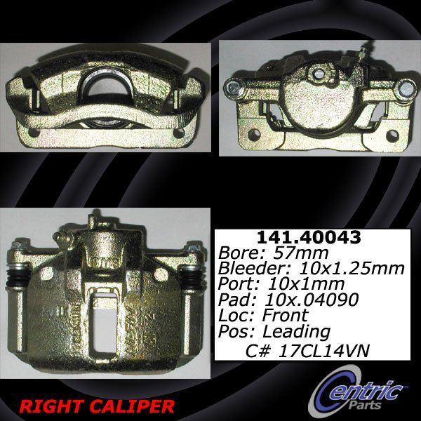 1988-1991 Honda Prelude Disc Brake Caliper - Front Right (Centric)