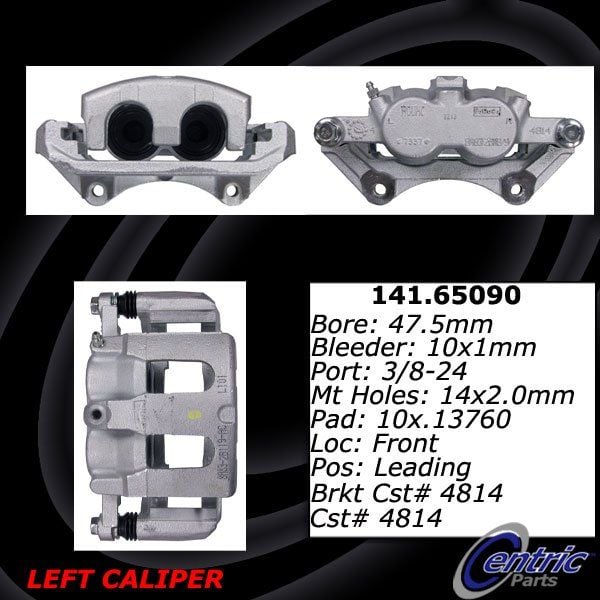 2009-2019 Ford Flex Disc Brake Caliper - Front Left (Centric)