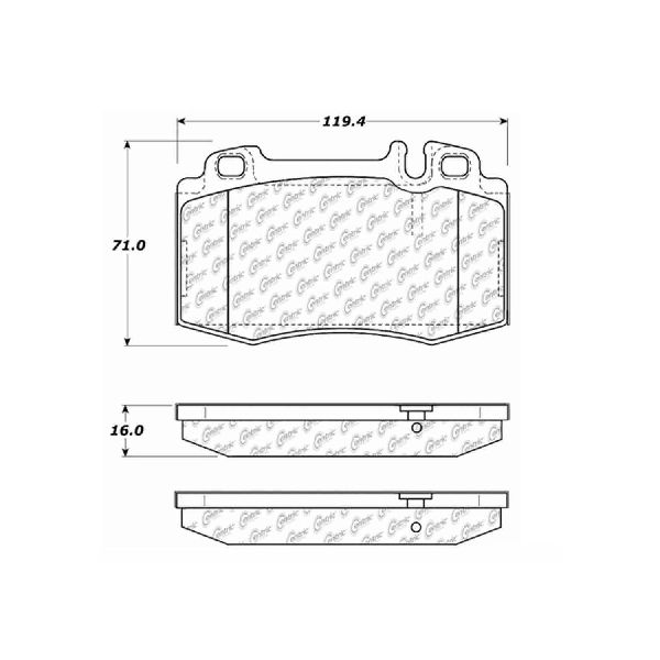 2001-2006 Mercedes-Benz S600 Disc Brake Pad Set - Front (Centric)