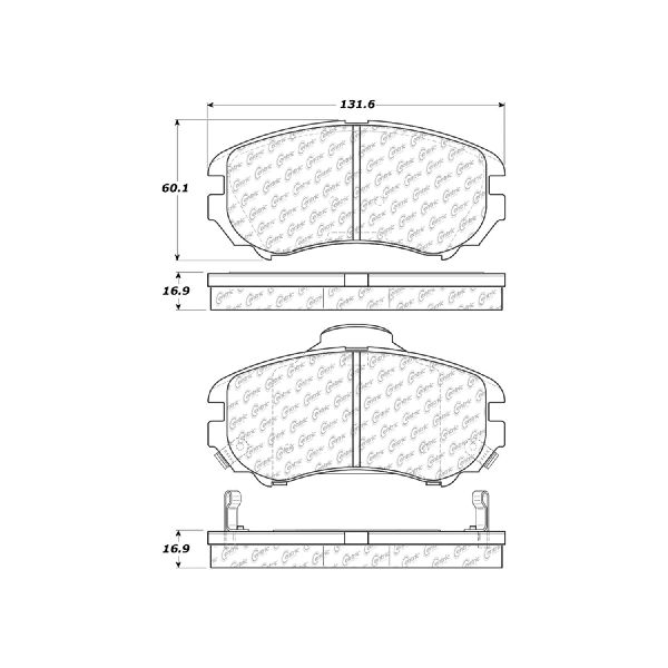 2002-2010 Kia Optima Disc Brake Pad Set - Front (Centric)