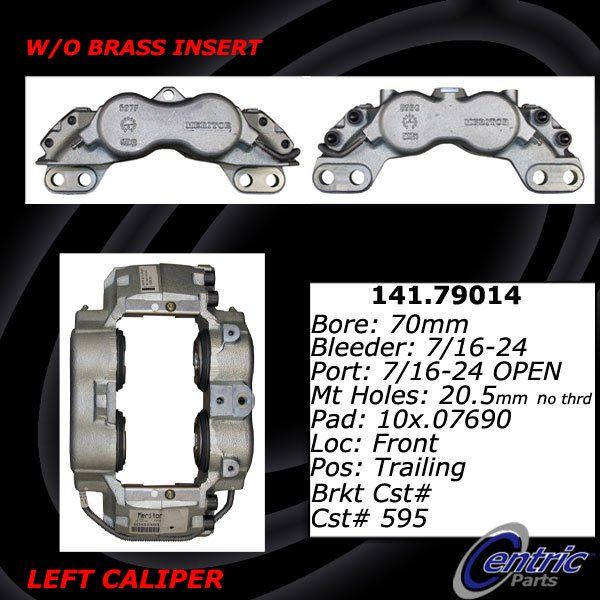 2003-2009 GMC C5500 Topkick Disc Brake Caliper - Front Right (Centric)